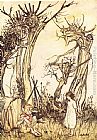 Arthur Rackham Mother Goose Man in the Wilderness painting